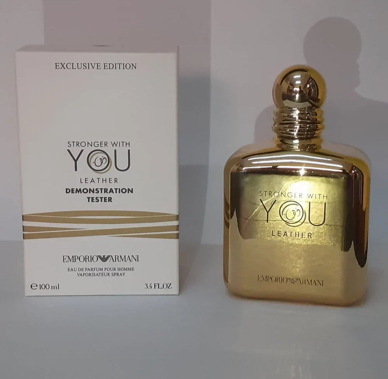 GIORGIO ARMANI STRONGER WITH YOU LEATHER EAU DE PARFUM 100ML (TESTER)